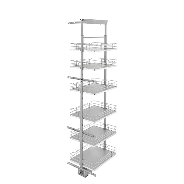 Rev-A-Shelf Steel, Gray, 16 in W, 73.63 in H, 21.72 in L, Gray 5373-16-GR - main